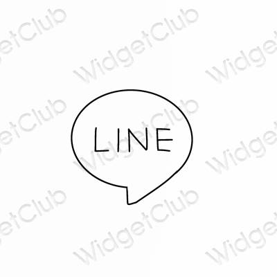 Естетске LINE иконе апликација