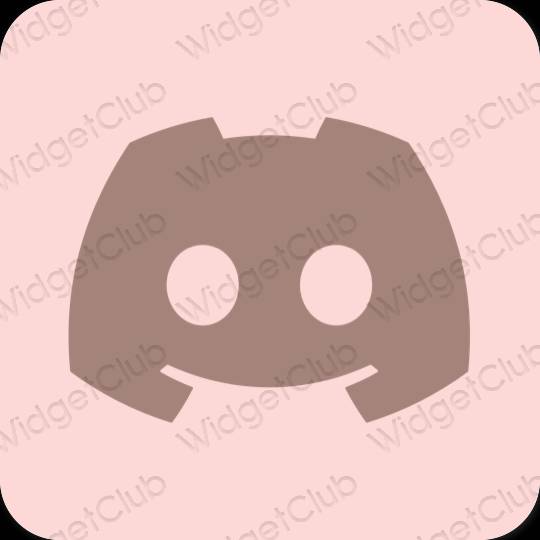 Æstetisk pastel pink discord app ikoner