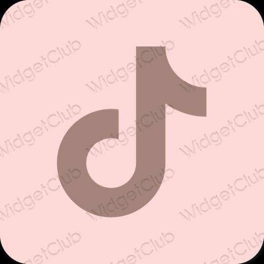 Ästhetisch Pastellrosa TikTok App-Symbole