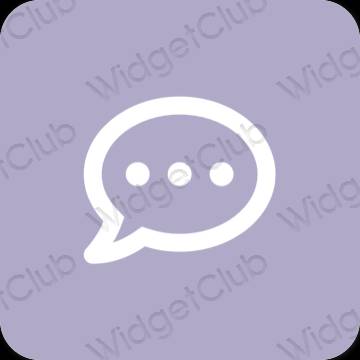 Estetico blu pastello Messages icone dell'app