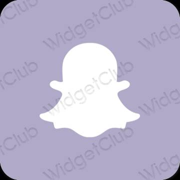 Æstetisk pastel blå snapchat app ikoner