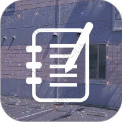 Ästhetische Notes App-Symbole