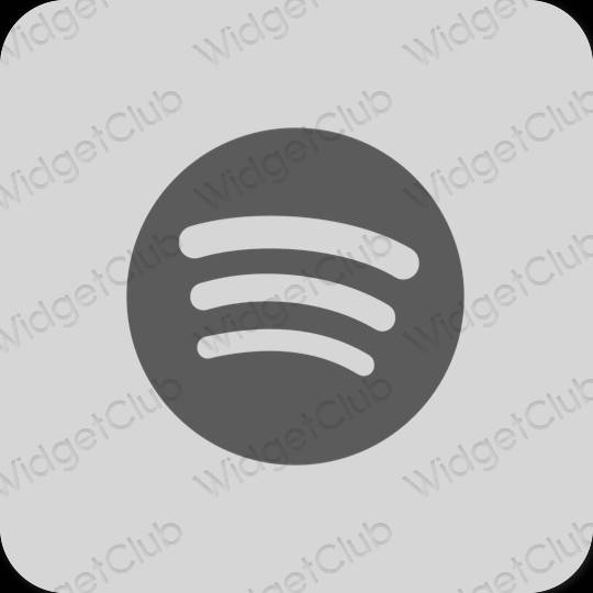 Stijlvol grijs Spotify app-pictogrammen