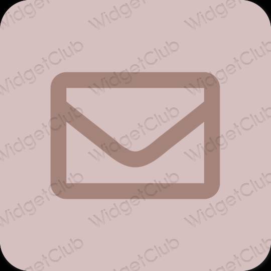 Естетичен пастелно розово Gmail икони на приложения
