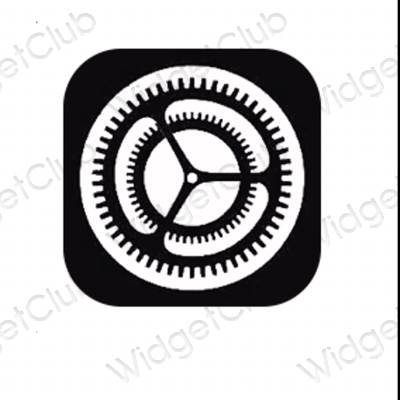 Æstetiske Settings app-ikoner