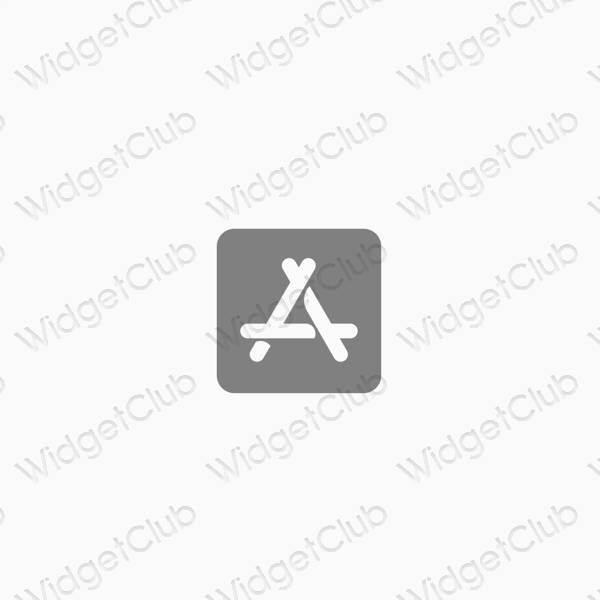Естетичний сірий AppStore значки програм