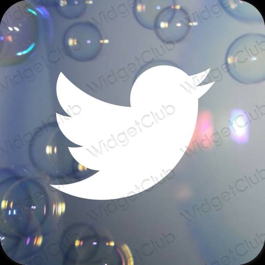 Esthetische Twitter app-pictogrammen