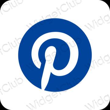Estético roxo Pinterest ícones de aplicativos