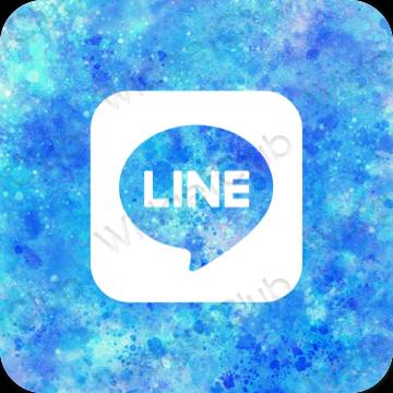 Estetske LINE ikone aplikacij