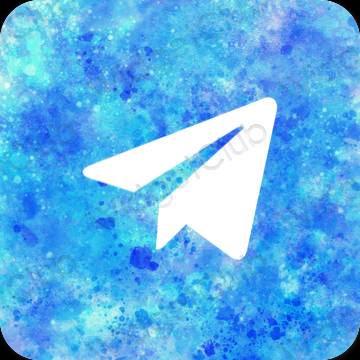 Ästhetische Telegram App-Symbole