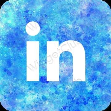 Estetické ikony aplikací Linkedin