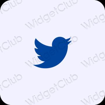 Esthetische Twitter app-pictogrammen