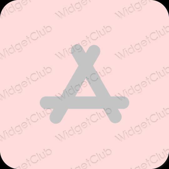 Estetický růžový AppStore ikony aplikací