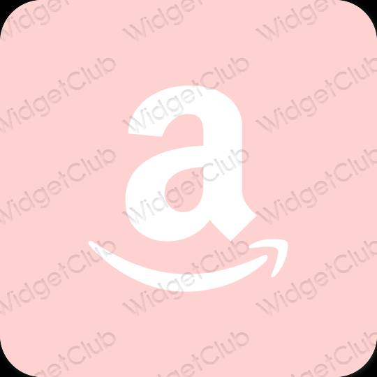 Estetický růžový Amazon ikony aplikací