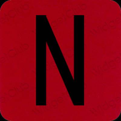 Esthetische Netflix app-pictogrammen