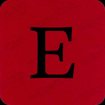 Estetis ungu Etsy ikon aplikasi