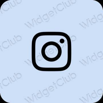 جمالي ليلكي Instagram أيقونات التطبيق