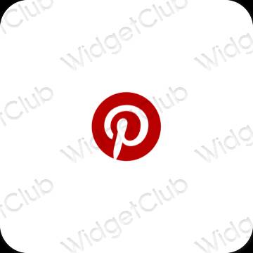 جمالية Pinterest أيقونات التطبيقات