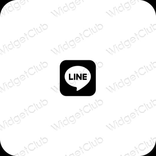 Icônes d'application LINE esthétiques