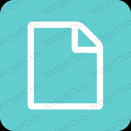 Stijlvol blauw Files app-pictogrammen