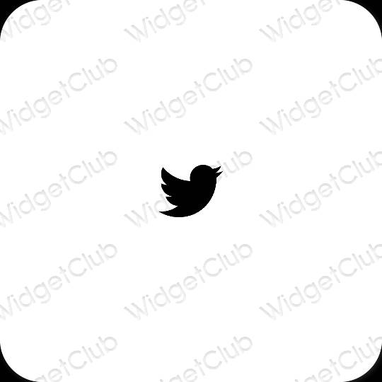 Esthetische Twitter app-pictogrammen