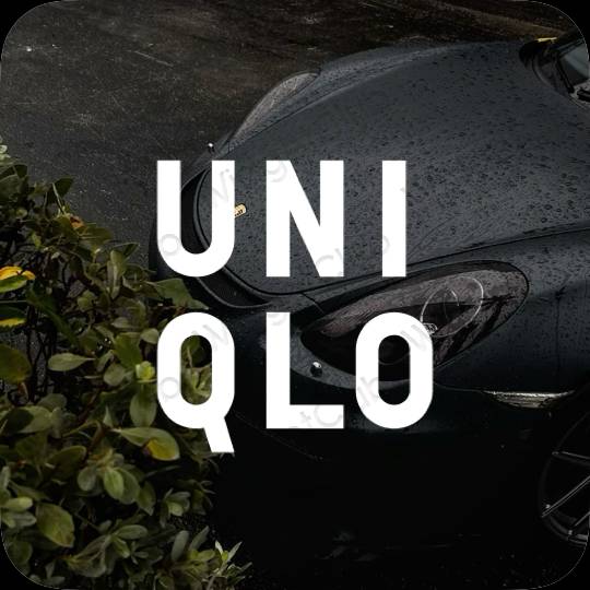 ესთეტიკური UNIQLO აპლიკაციის ხატები