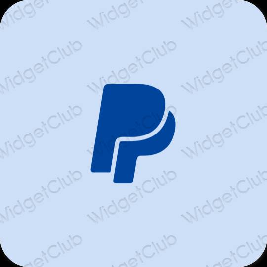 Stijlvol paars Paypal app-pictogrammen