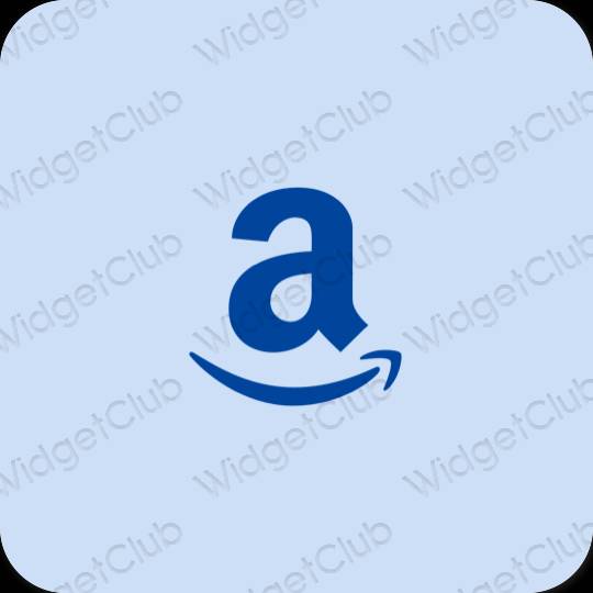 Естетичний пастельний синій Amazon значки програм