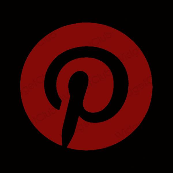 Estetske Pinterest ikone aplikacij