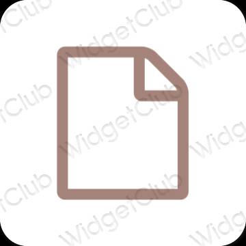 Естетске Notes иконе апликација