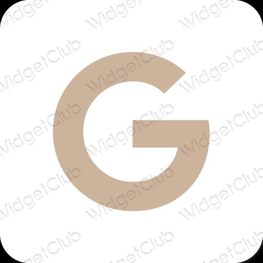 Esthetische Google app-pictogrammen