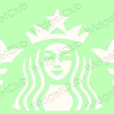 Aesthetic Starbucks app icons