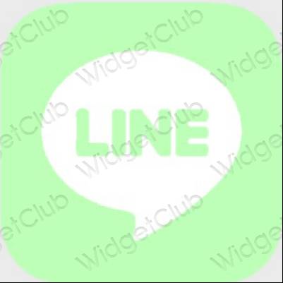 Естетске LINE иконе апликација