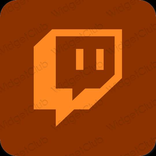 Estética Twitch iconos de aplicaciones