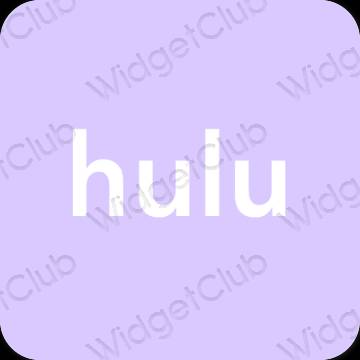Estetisk pastellblå hulu app ikoner