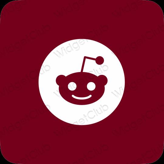 ესთეტიკური Reddit აპლიკაციის ხატები