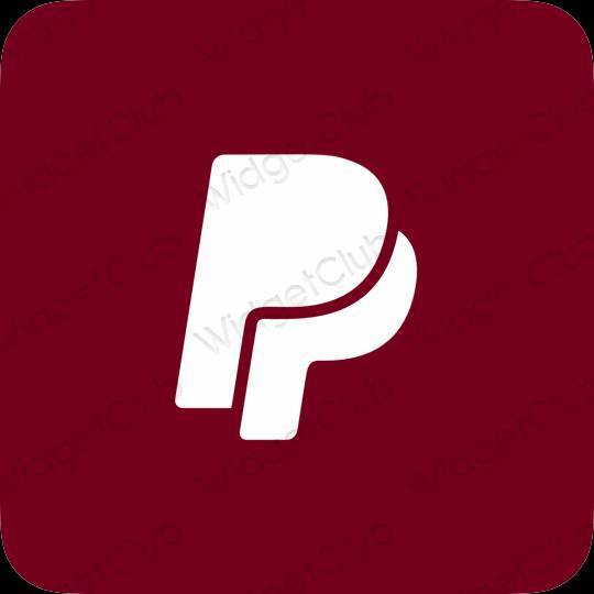 Aesthetic purple Paypal app icons
