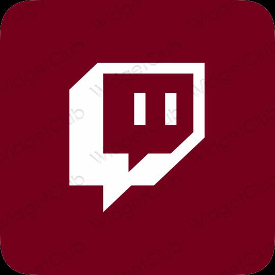 Aesthetic purple Twitch app icons