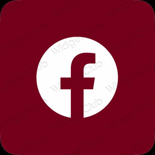 Aesthetic purple Facebook app icons