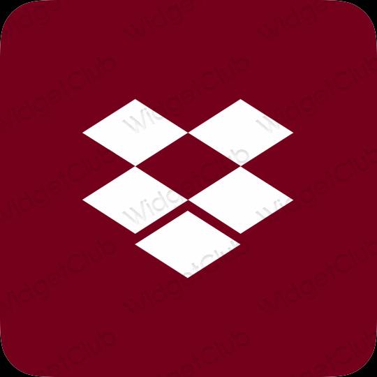 Aesthetic purple Dropbox app icons