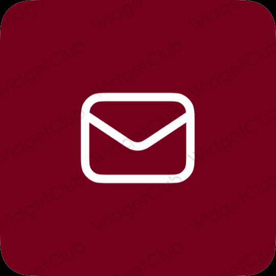 審美的 紫色的 Mail 應用程序圖標