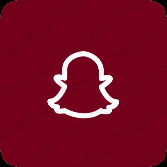 Aesthetic purple snapchat app icons