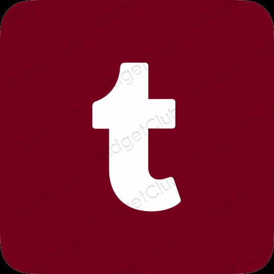 ესთეტიკური Tumblr აპლიკაციის ხატები