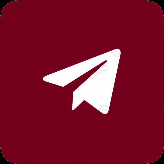 Aesthetic purple Telegram app icons