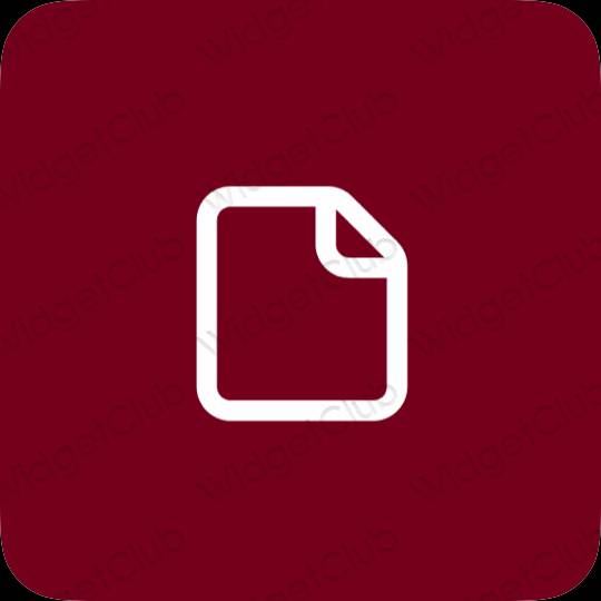 Aesthetic purple Files app icons