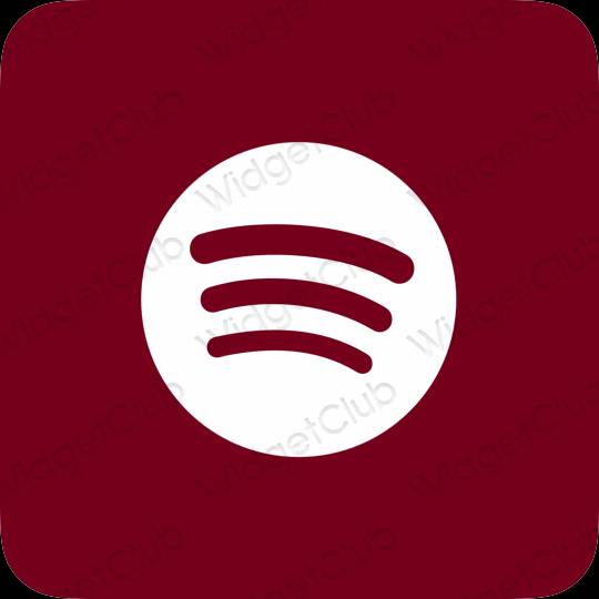 Aesthetic purple Spotify app icons