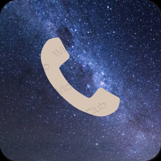Æstetisk beige Phone app ikoner