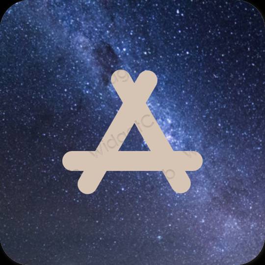 Estético beige AppStore iconos de aplicaciones
