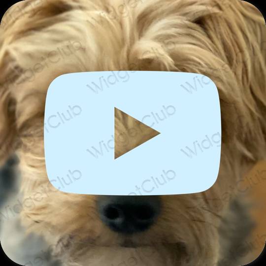 Esthetische Youtube app-pictogrammen