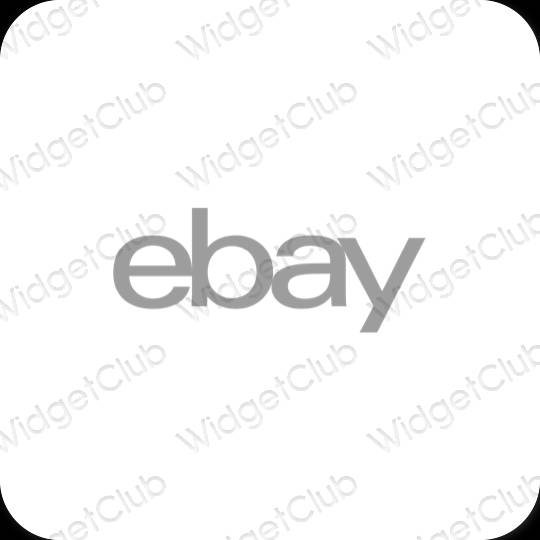 Esthetische eBay app-pictogrammen